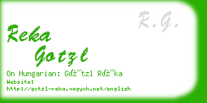 reka gotzl business card